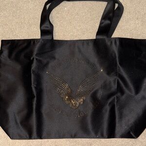 Victoria's Secret Fashion Show 2025 Black Tote with Gold Embellishments